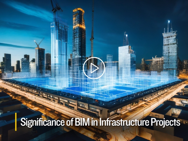 Visualization of a BIM-generated 3D model showcasing the transformative impact on bridge construction. BIM technology enhances efficiency, innovation, and sustainability in infrastructure projects.